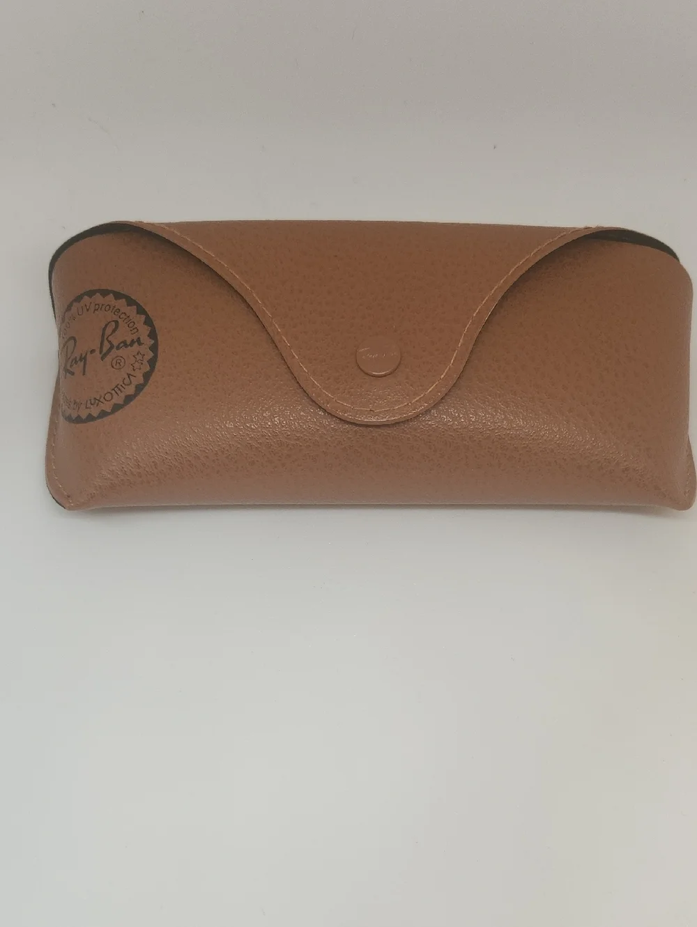 Ray-Ban Tan Pebble Leather Sunglasses Case